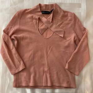 Like New Dana Buchman Blush 100% Cashmere Sweater